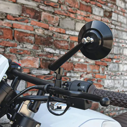 Vista 5 de Adaptador de montaje de espejo retrovisor para motocicleta, ajuste de altura con tornillo, espejos retrovisores, convertidor de rosca de diámetro 8