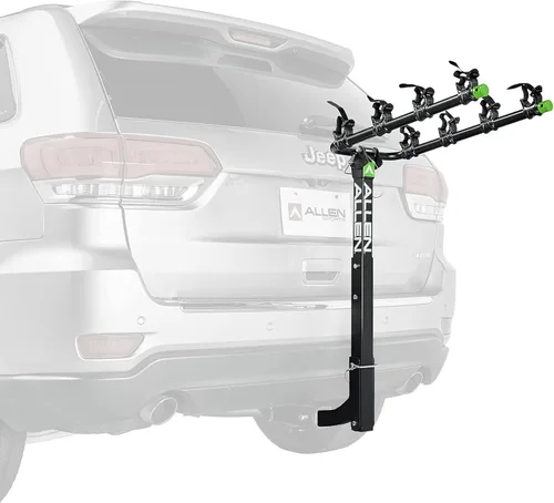 Vista 15 de Allen Sports Deluxe Soporte de enganche para 4 bicicletas (receptor de 2 pulgadas), color negro
