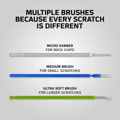 Vista 3 de ScratchesHappen Kit de pintura de retoque Exact-Match - Monza Red (R-110) para Honda - Essential (pintura + capa transparente)