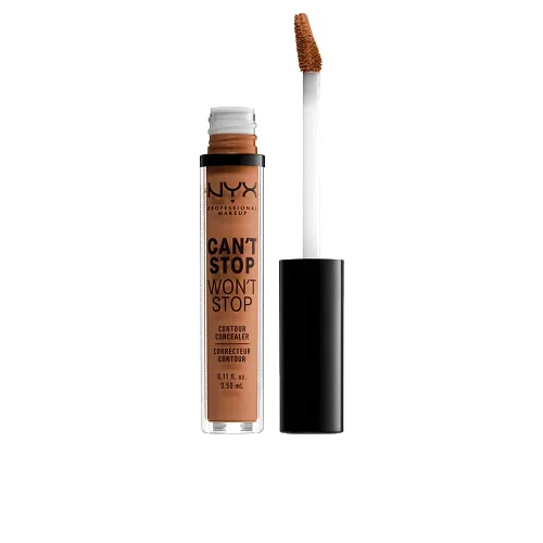 Vista 19 de NYX PROFESSIONAL MAKEUP Can't Stop Won't Stop - Corrector de contorno, cobertura completa las 24 horas, acabado mate, beige suave