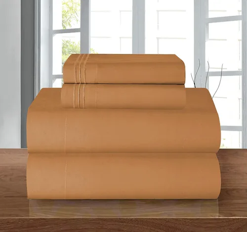 Vista 48 de Elegant Comfort - Juego de sábanas de microfibra de 1500 hilos de calidad hotelera prémium de 4 piezas - Resistente a arrugas, sábana bajera