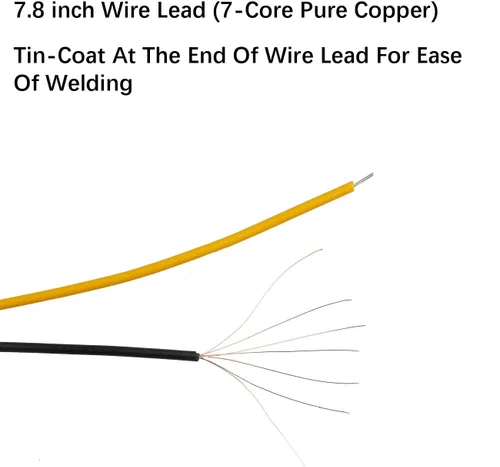 Vista 4 de 30 piezas de luces LED de 12 voltios de 1.8 mm, diodos emisores, precableados, 20 cm, DC 12v, lente transparente, pequeñas lámparas LED