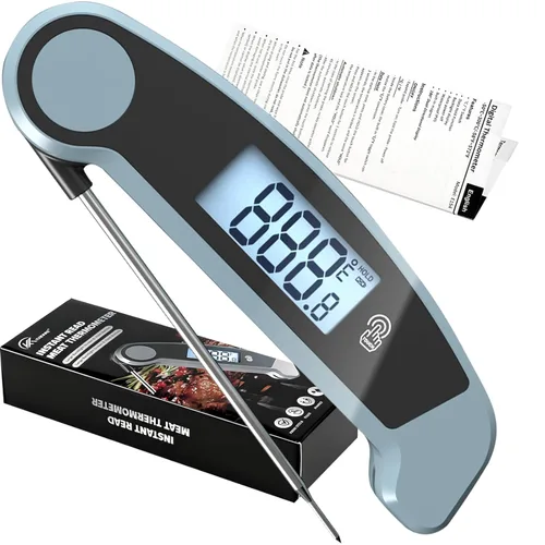 Vista 16 de Termómetro de carne de lectura instantánea Termómetro de cocina de 2 pulgadas para cocinar líquidos, filetes, verificación de temperatura de pavo