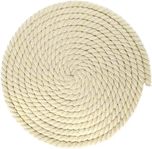Vista 76 de West Coast Paracord - Cuerda de algodón natural trenzada de 3 hebras, 1/4, 1/2, 5/8, 3/4, y 1 pulgada de diámetro, 10, 25, 50, 100 pies