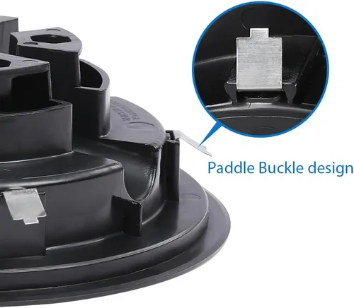 Vista 9 de CHEDA Fundas para ruedas de carrito de golf, tapas de cubo compatibles con Yamaha Club Car E-Z-GO Car 8 pulgadas Negro