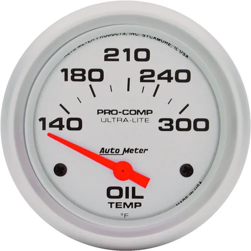 Auto Meter Medidor de temperatura de aceite eléctrico 4447 Ultra-Lite