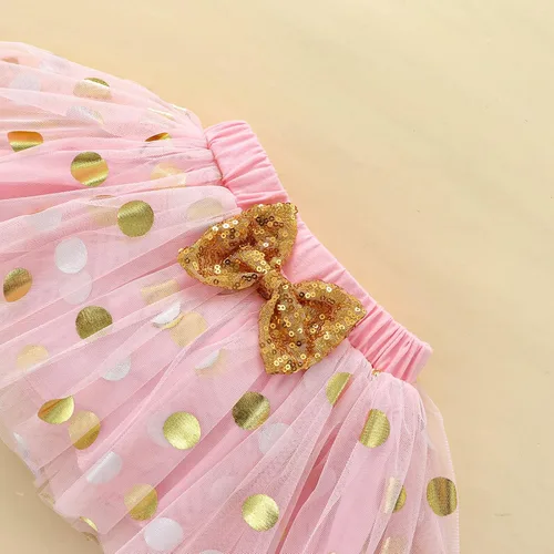 Vista 6 de ATCTBOGFS Conjunto de mameluco de algodón para el primer cumpleaños para niñas con lentejuelas y lazo para la cabeza, 3 piezas