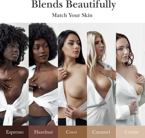 Vista 5 de NIPPIES Fundas extra para pezones para mujer, pastigos adhesivos de silicona, talla única