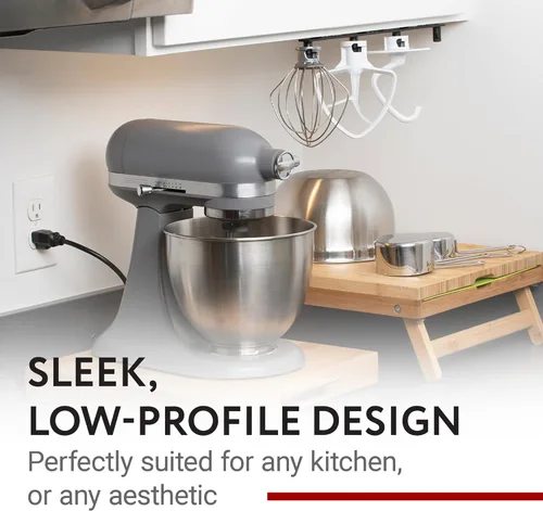 Vista 6 de IMPRESA Soporte para utensilios, 13 x 0.75 x 1 pulgadas, compatible con accesorios de mezclador KitchenAid, soporte para batidora de pie