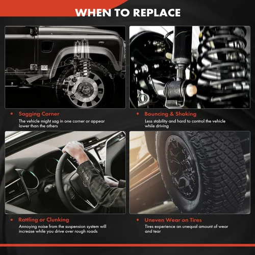Vista 7 de A-Premium Juego de 2 resortes helicoidales de suspensión delantera compatibles con Jeep Grand Cherokee 1999 2000 2001 2002 2003 2004, repuesto #