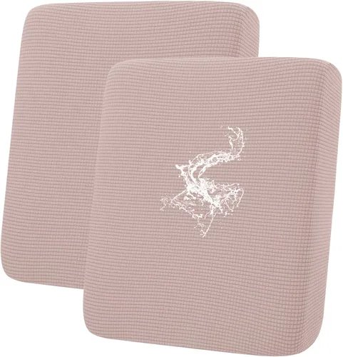 Vista 16 de hyha Fundas impermeables para sofá seccional, fundas de cojín Beige