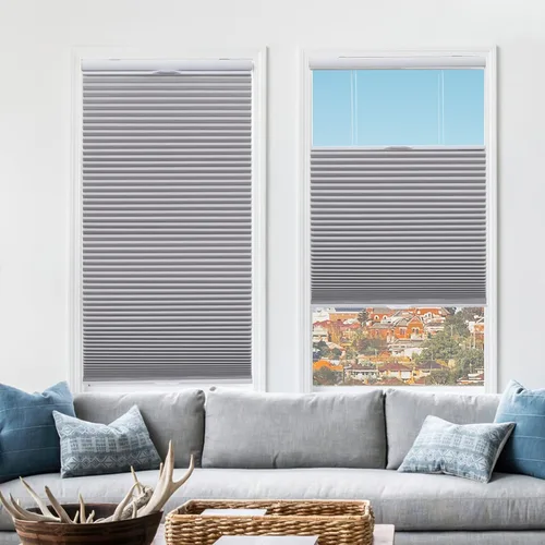 Vista 55 de Tonature Persianas Celulares de Tamaño Personalizado para Ventanas Cortinas Blackout sin Cordón Persianas Enrollables Protección UV Aislamiento