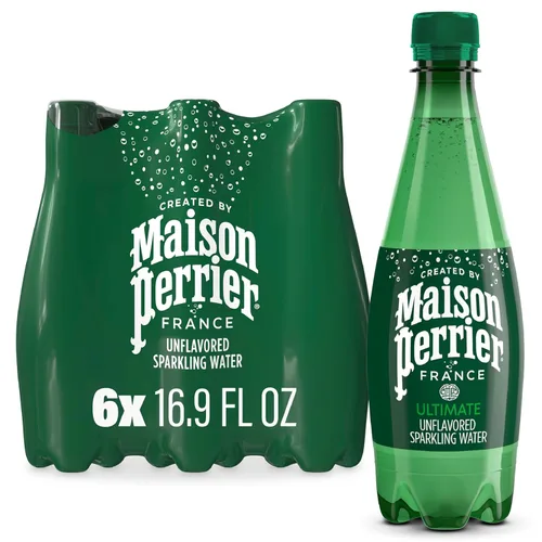 Vista 10 de Maison Perrier Forever Lime - Agua con gas con sabor a lima, botellas de agua de plástico de 16.9 onzas líquidas, 6 unidades, 101.406 onzas líquidas