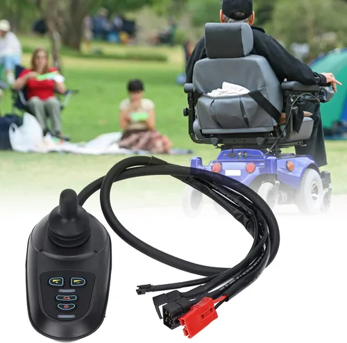 Vista 3 de Controlador de silla de ruedas profesional impermeable controlador de palanca de mando buena compatibilidad con conector para control remoto de coche