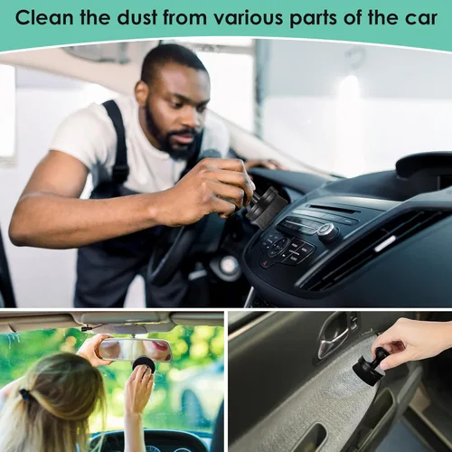 Vista 4 de Dreyoo Paquete de 2 Aplicadores de Brillo para Neumáticos de Coche, Cepillo de Detallado Automático, Cepillo Portátil para Neumáticos de Coche