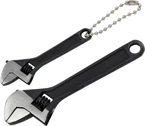 Vista 9 de Llave ajustable pequeña de 2.5 pulgadas, llave ajustable de tamaño mini de 2.5 pulgadas, herramienta de llave de tuerca plateada, capacidad