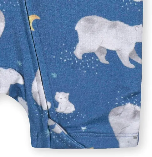 Vista 4 de Gerber Mameluco unisex de manga corta suave para bebé con viscosa fabricado con eucalipto