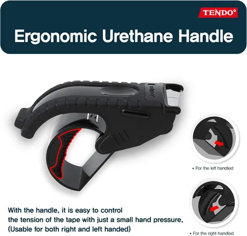 Vista 4 de Dispensador de cinta de envío resistente: TENDO° Essential Line - Dispensador de piezas maestras de 2 pulgadas reutilizable, reemplazable, ecológico