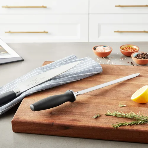 Vista 2 de Mercer Culinary Mercer Genesis M21010 - Cuchillo de acero para afilar, 10 pulgadas, multicolor