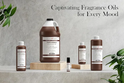 Vista 2 de Aroma Depot Pachulí 4 oz. Aceite de fragancia I Perfume I Aceite para la piel I perfumado. Proyectos de bricolaje como velas, bombas de baño