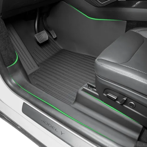 SUPER LINER Alfombrillas compatibles con Tesla Model Y Juniper 2025-2026 - Forro de suelo TPE y accesorios, alfombrillas para maletero y protector