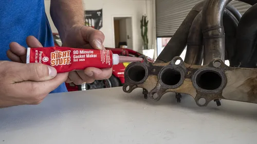 Vista 4 de Permatex 34628 Right Stuff - Máquina de juntas de alta temperatura, 90 minutos, color rojo, 3 onzas