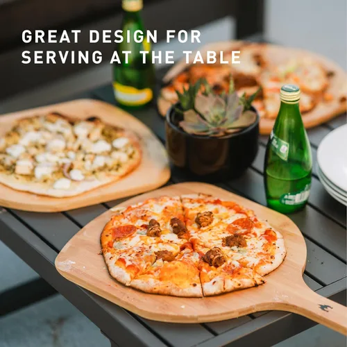 Vista 3 de Solo Stove Pala de Pizza de Bambú Tabla de Servir de Madera, Pala de Pizza con Capas de Bambú Laminado, Accesorio para Hornos de Pizza Pi