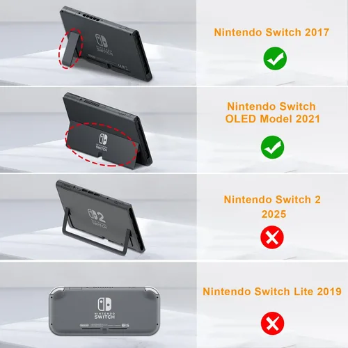 Vista 2 de Fintie Funda de transporte para Nintendo Switch OLED modelo 2021Switch 2017, a prueba de golpes funda protectora rígida bolsa de viaje con 10