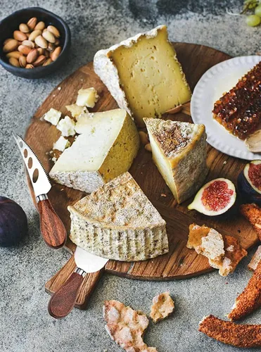 Premium Stainless Steel Cheese Tool Set - Cheese Knife Set - Cut, Spread All Your Favorite Cheeses (4 Acacia Cheese Set)