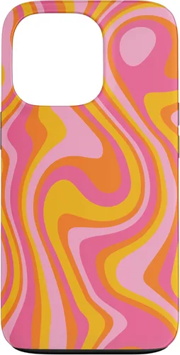 Vista 10 de Retro Groovy Liquid Swirl Hippie 70's 80's Psychedelic Phone Case for iPhone 17