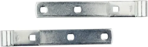 Vista 3 de National Hardware N130-054 290BC Bisagras de gancho de tornillo/correa en zincado, paquete de 2, 8 pulgadas