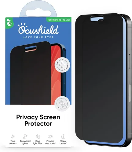 Vista 20 de Ocushield Protector de pantalla de vidrio templado antiluz azul para iPhone 7 iPhone 8 - Protege tus ojos, reduce las migrañas y mejora el sueño
