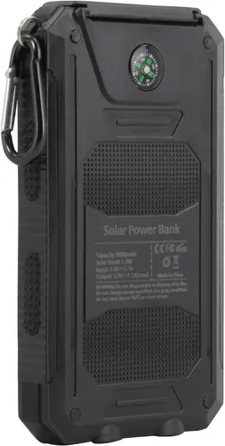 Vista 8 de BoxWave Banco de energía compatible con Energizer E242s+ - Solar Rejuva PowerPack (10000 mAh), batería de reserva de energía solar 10000mAh - Negro