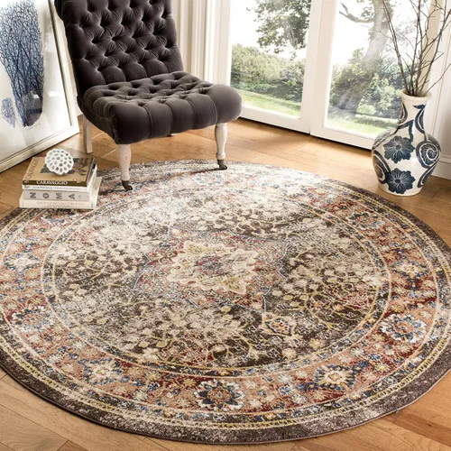 Vista 16 de SAFAVIEH Bijar Collection - Alfombra decorativa de 2 pies 3 pulgadas x 4 pies, marfil y óxido, diseño oriental envejecido, no desprende pelusa