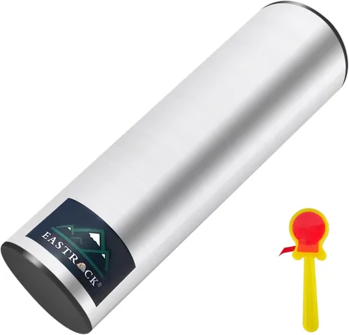 EASTROCK Percusión de la coctelera del cilindro del acero inoxidable, plata