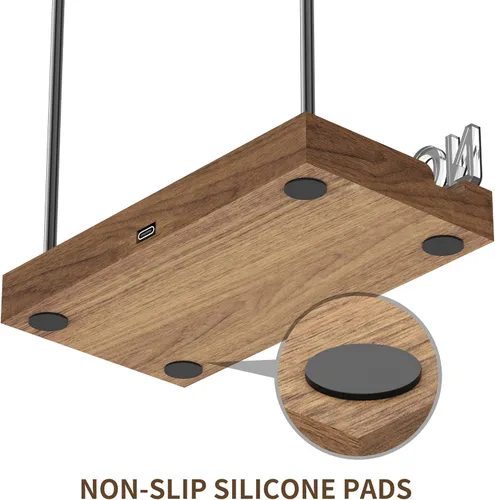 Vista 6 de KORRTFID Soporte de discos de vinilo Now Playing, soporte de exhibición de discos de vinilo con iluminación, soporte para almacenamiento de álbumes