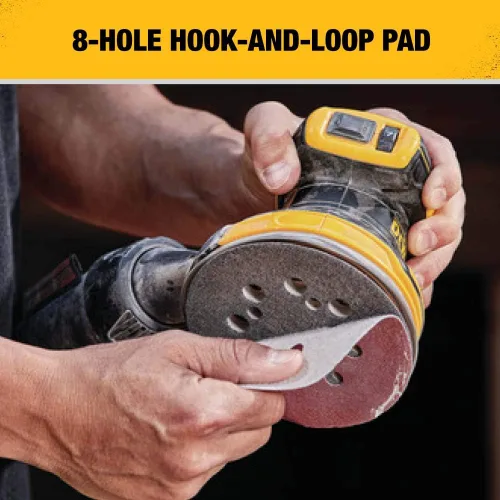 Vista 4 de DEWALT Kit de lijadora orbital aleatoria de 20 V MAX (DCW210P1)