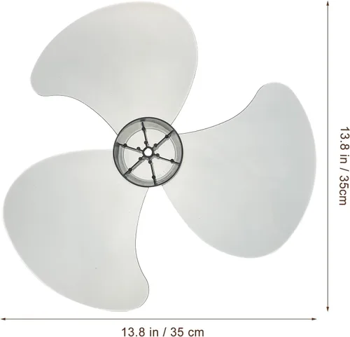 Vista 2 de LIFKOME Accesorio de ventilador de plástico de 16 pulgadas, repuesto de 3 hojas, aspas de ventilador de refrigeración, aspas de ventilador de pie