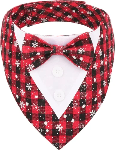 Vista 14 de ADOGGYGO Bandana formal de esmoquin para perro, XS, negro (boda, disfraz de cumpleaños)