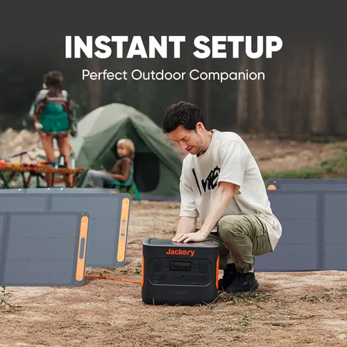 Vista 7 de Jackery SolarSaga - Panel solar portátil de 200 W, paneles solares bifaciales plegables IP68, compatible con la estación de energía Jackery Explorer