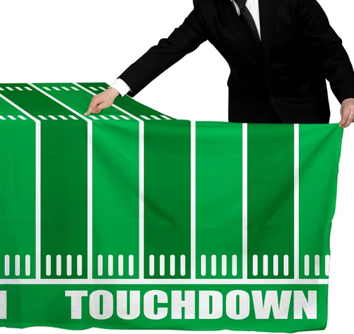 Vista 6 de Gatherfun Decoraciones de Fiesta de Fútbol Americano Mantel Desechable de Plástico Cubierta de Mesa Touchdown para Decoración de Cumpleaños Fiesta