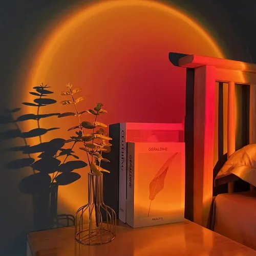 Vista 2 de Lámpara Proyector de Puesta de Sol Spacenight Multi-Color Multi-Modo, Atenuable, Temporización, Ritmo Musical, Maravilloso Impacto Visual de Fondo