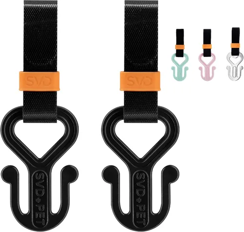 Vista 8 de SVD.PET Soporte para bolsas de excrementos de perro, soporte para bolsas de desechos, bolsa de excremento de perro, soporte para manos libres (negro)