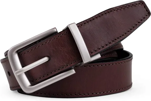 Vista 2 de Timberland Cinturón reversible de cuero clásico para hombre, Marrón