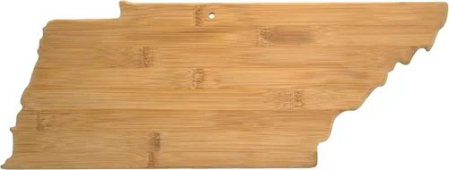 Vista 11 de Tabla para cortar y servir modelo Alabama de Totally Bamboo, de bambú 100%, para cocina y entretenimiento, Alabama, Marrón