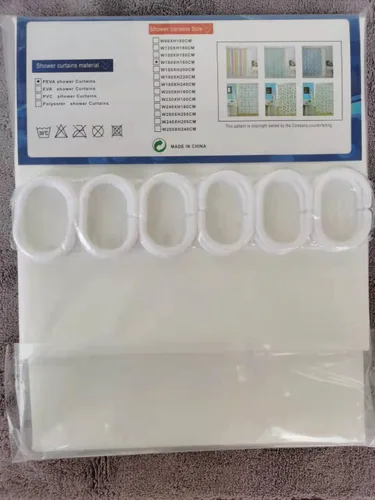 Vista 8 de Forro de cortina de ducha con ganchos, tamaño estándar suave de 71 x 71 pulgadas, 100% impermeable, se puede utilizar como forro de cortina de ducha