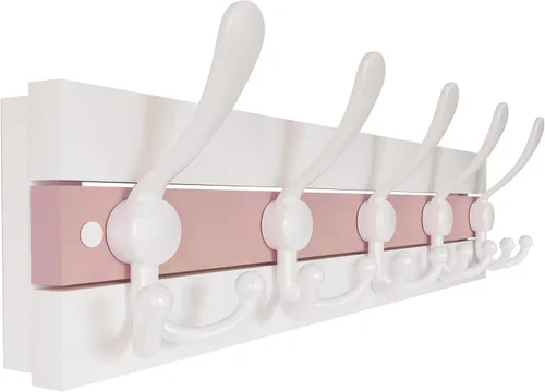 Vista 20 de SKOLOO Perchero de pared montado en la pared de estilo rústico: Perchero de pared de pino de madera auténtica de 40,6 cm de orificio a orificio