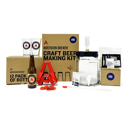 Northern Brewer - Set de regalo todo incluido Kit de inicio de elaboración casera de 1 galón con receta (Kama Citra IPA)