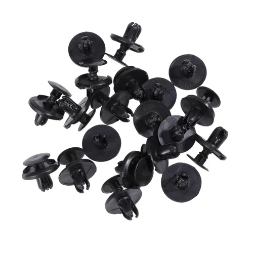 Vista 3 de VICASKY Clips de sujeción de poliformaldehído fuertes remaches tipo empuje para parachoques de coche, 80 piezas, juego de sujetadores de parachoques