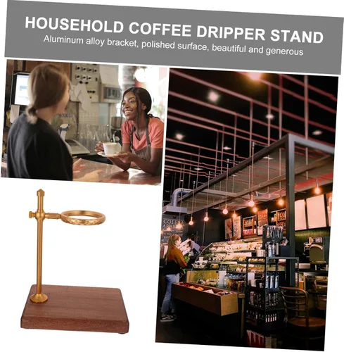 Vista 2 de ARTIBETTER Soporte de café con soporte para filtro de café, cafetera de vertido lento, máquina de café manual, cafetera, cafetera, para el hogar